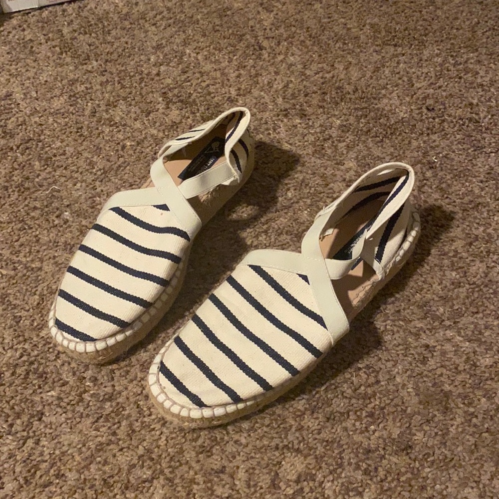 Saint James striped náutica small platform flats